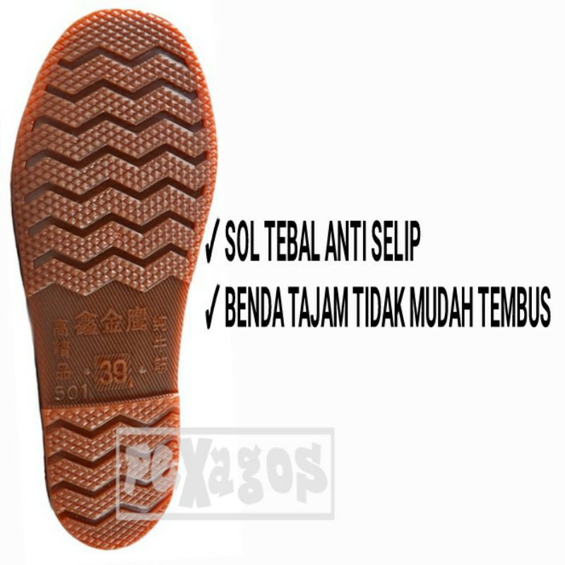 SEPATU BOOT KARET KEBUN SEPATU BOOT PROYEK BOOT KARET PREMIUM RINGAN ELASTIS AWET TAHAN LAMA