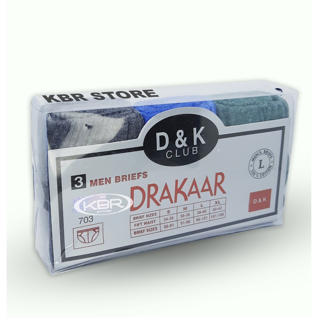 KBR STORE SEMPAK PRIA celana dalam pria drakar 3 pcs