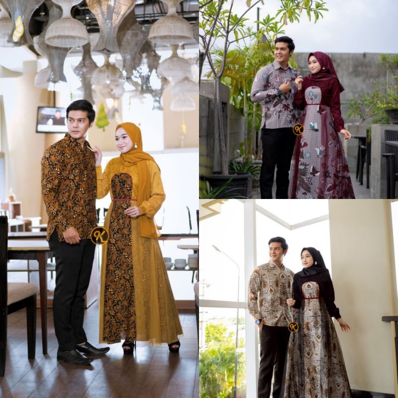 GAMIS BATIK COUPLE TIARA MEWAH TOP QUALITY