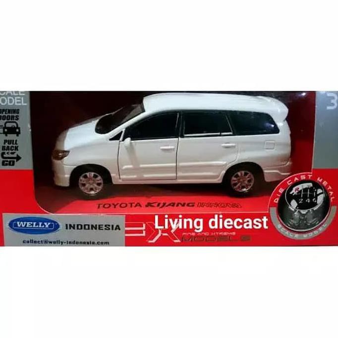 custome repaint - diecast / miniatur - toyota innova (white color) | Diecast Mobil