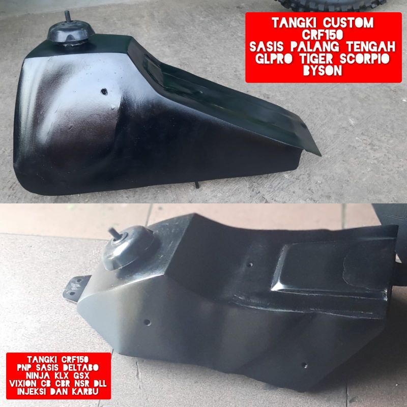Tangki trail crf 150 crf150 untuk vixion old dan new dll bahan besi