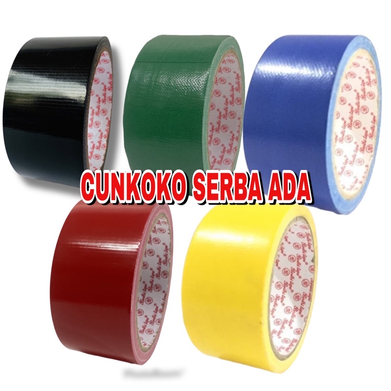 

LAKBAN KAIN WARNA WARNI / CLOTH TAPE BODHI TAPE 2”INCH 45 CM X 10 YARD / 1 ROLL