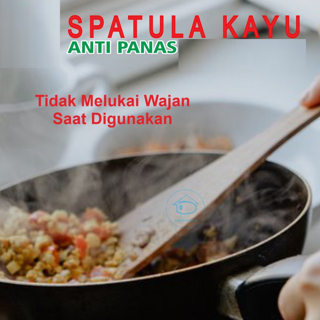 SPATULA KAYU SATUAN SUTIL KAYU untuk teflon irus Berkualitas Sodet Kayu Susruk Penggorengan Sodet Murah