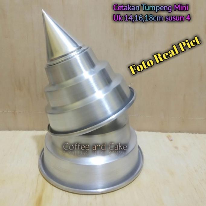 CETAKAN KUE CETAKAN TUMPENG SUSUN UKURAN KECIL / CETAKAN NASI TUMPENG ALAT MEMBUAT KUE