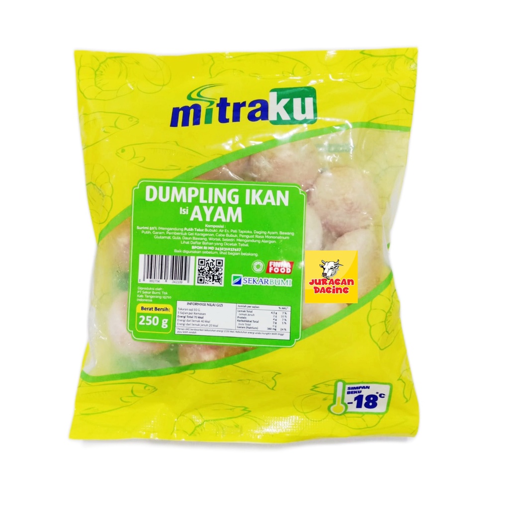 

Mitraku Dumpling Ikan isi Ayam 250 gr