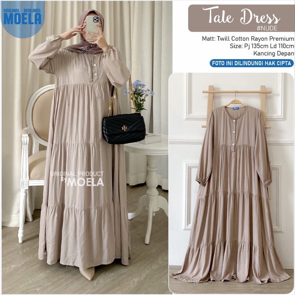 Tale Dress Wanita Kekinian Casual Dress LD 110 By Moela Berlabel