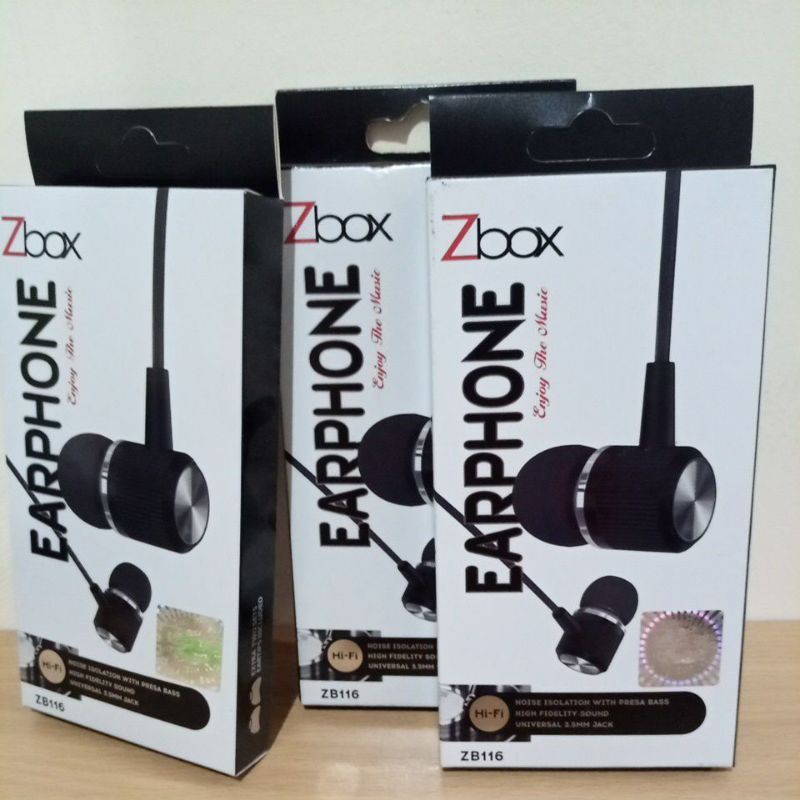 Headset ZBOX ZB116 High Fidelity Sound-Handsfree Earphone mega bass stereo