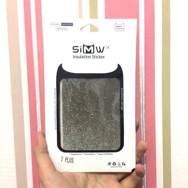 GARSKIN GLITTER SILVER IPHONE 7+ 8+  PLUS