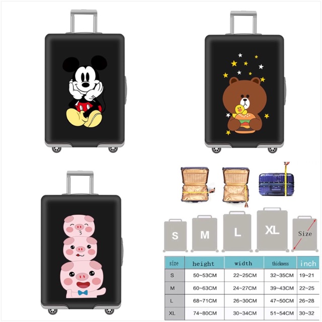 CUTIE LUGGAGE COVER (sarung koper)