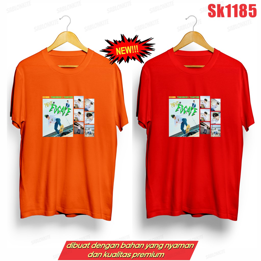 MURAH!!! KAOS KPOP SOOBIN SK1185 FIGHT OR ESCCAPE UNSEX COMBED 30S