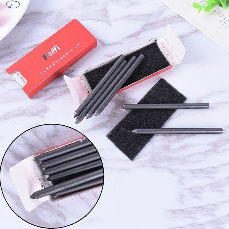 {LUCKID}5.6mm Mechanical Lead Auto Clutch Pencil Holder Refill HB 2B 4B 6B 8B 6Pcs/1 Box