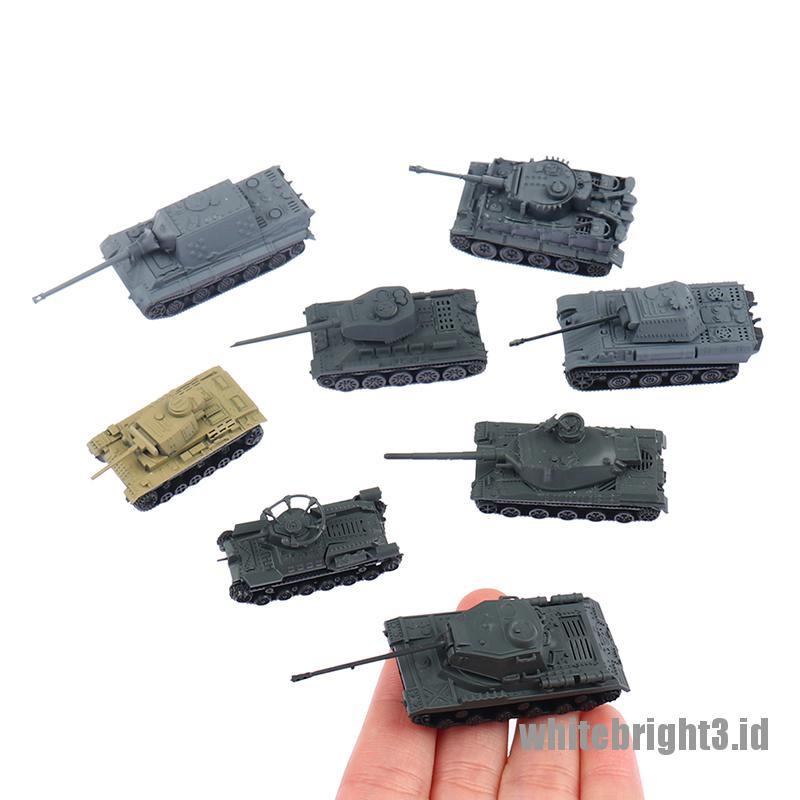 1pc 1:144 Model Toy 4D Sand Table Plastic Tiger Tanks World War II Germany Tank、