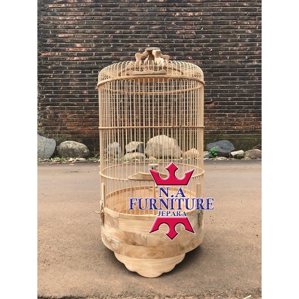 SANGKAR BURUNG BRANJANGAN KAYU JATI