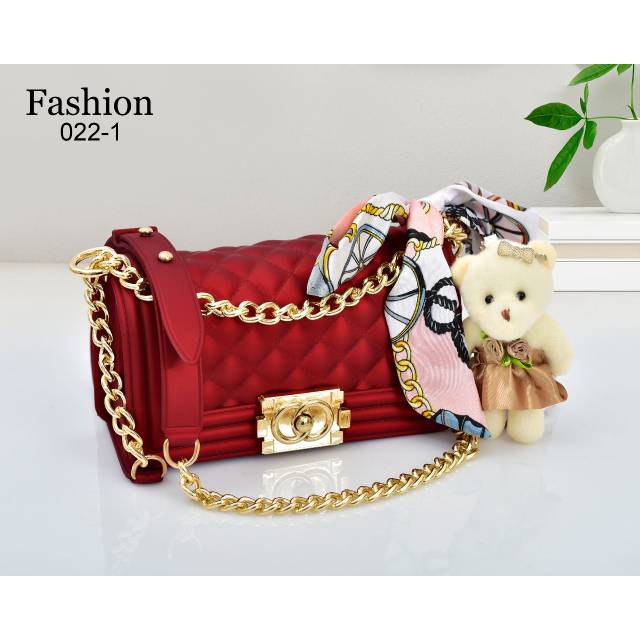 cuci gudang Fashion Chanel Boy Jelly 022-1# Gold Hardware promo