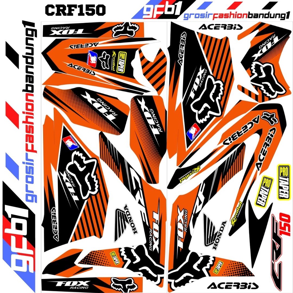 Decal Variasi Striping Motor Honda CRF 150