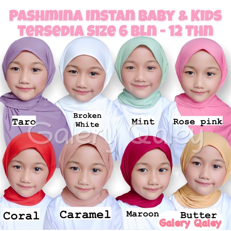 PASHMINA INSTANT ANAK / PASTAN ANAK / PASHMINA BABY &amp; KIDS