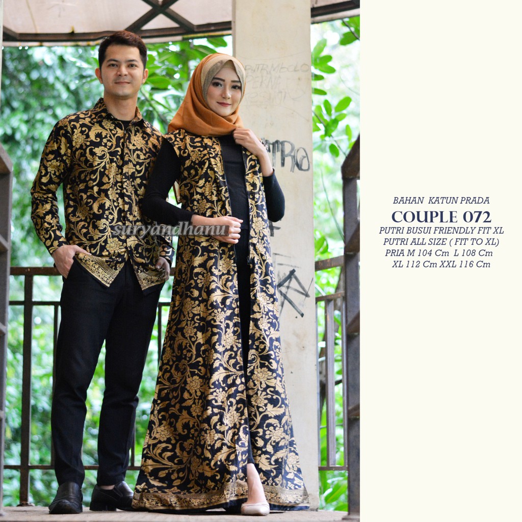 ANAMI COUPLE GAMIS BATIK PESTA REMAJA FASHION PESTA KEBAYA MODERN