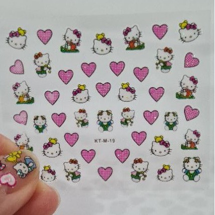 Hello Kitty Water Transfer Nail Art Sticker