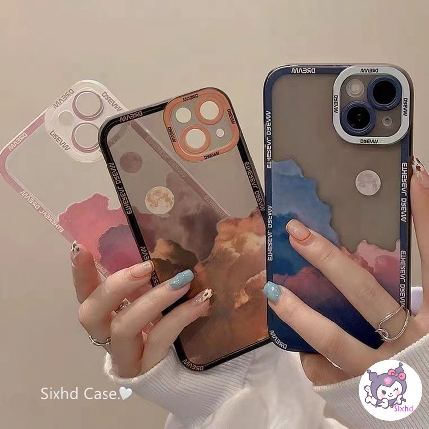 Redmi 12C 10C 10A 10 Redmi Note 12 11 11s 10s 10 9 8 7Pro 9T 9C 9A 9 A1 Xiaomi 11 Lite 12 11T 10T Poco F3 M3 M4 F3 X3 X4Pro Fashion Sunset Soft Lens Case Soft TPU Protective Cover