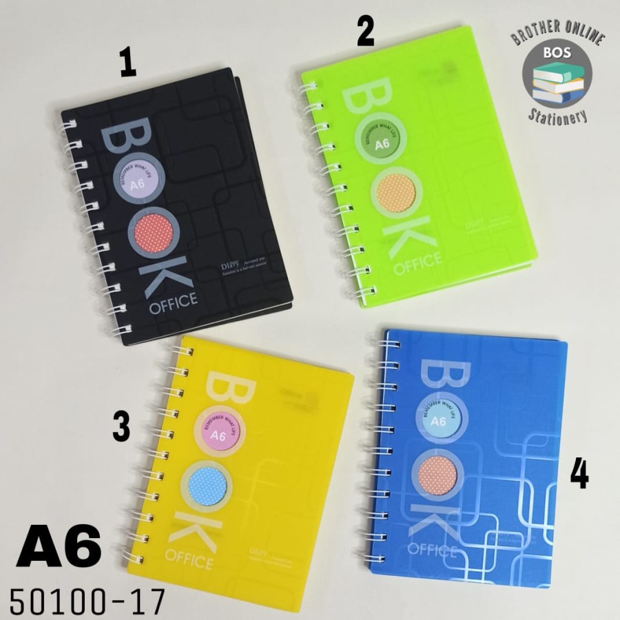 

SJS Buku Spiral A6/Ring Book/Notebook/Diary/Planner/Buku Tulis/Agenda