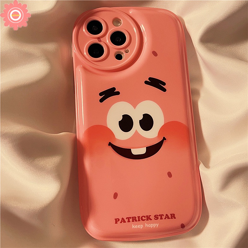 Soft Case TPU Tebal Motif SpongeBob Untuk IPhone 7 8 6 6s Plus 11 12 13 Pro MAX XR X XS MAX SE 2020