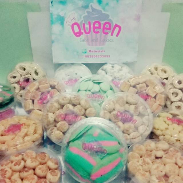 

Kue kering/kue manis/putri salju/nastar/lidah kucing