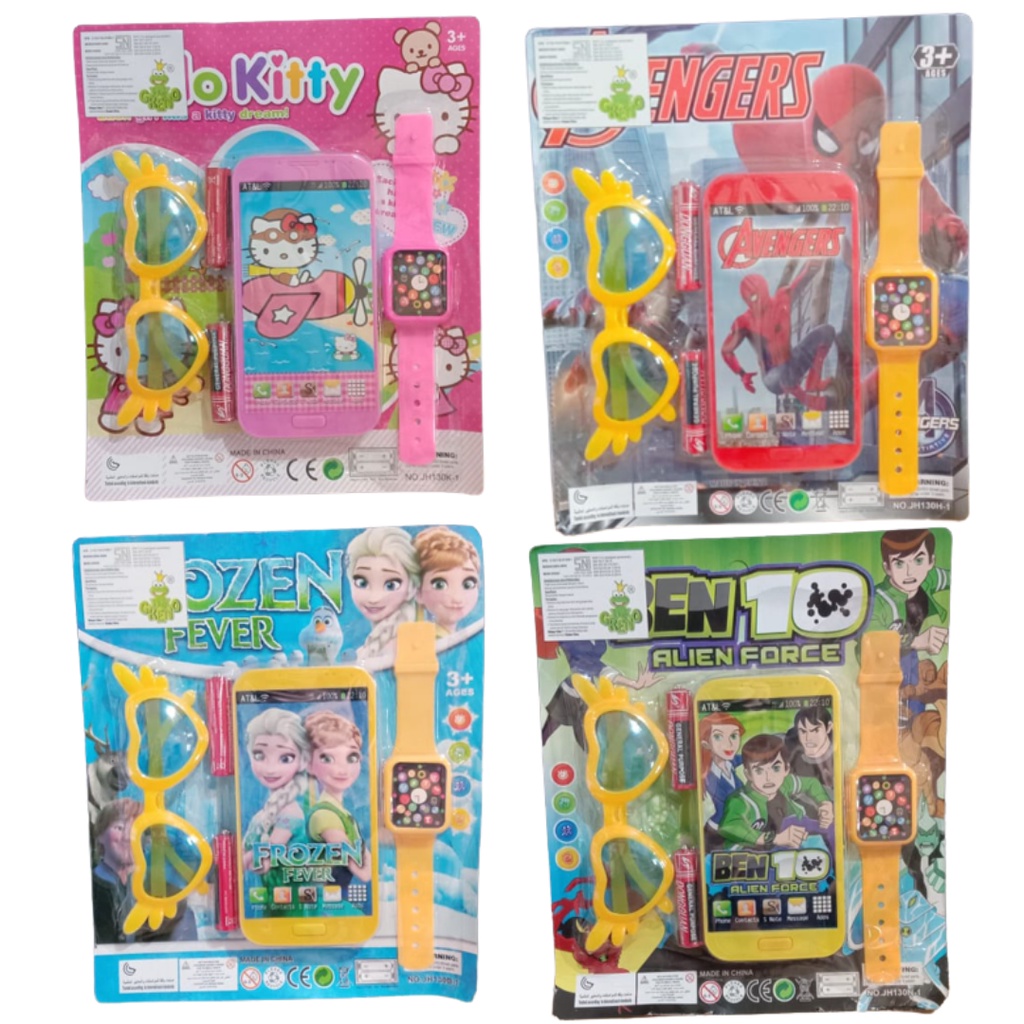 Family Mainan anak HP dan kacamata / mainan anak perempuan HP dan kacamata / mainan anak perempuan /