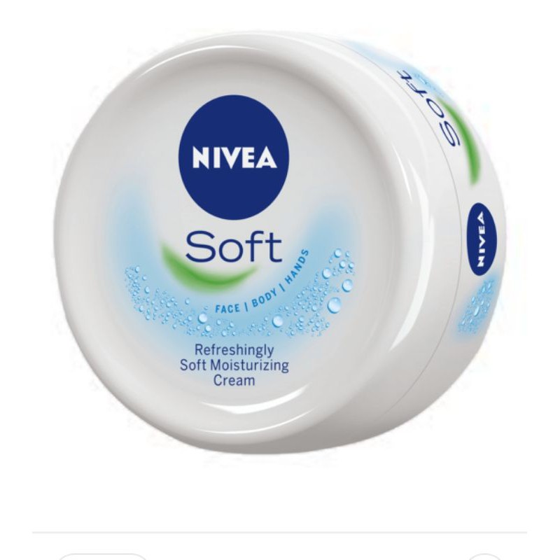 Nivea Soft Cream &amp; Moisturizer 50ml 100ml - Soft Blue Jar