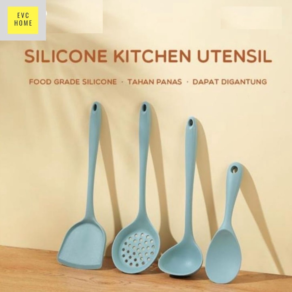 EVCHOME Utensil Silicone Kitchen/ Alat Dapur / Spatula/ Alat masak