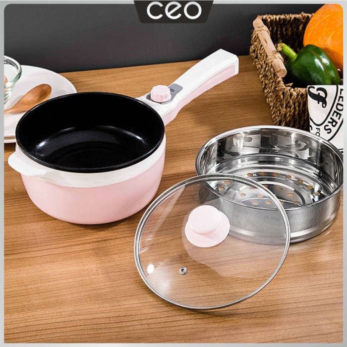 CEO Panci Listrik Portable 2 Tingkat Panci Listrik Stainless Steel TERMURAH 