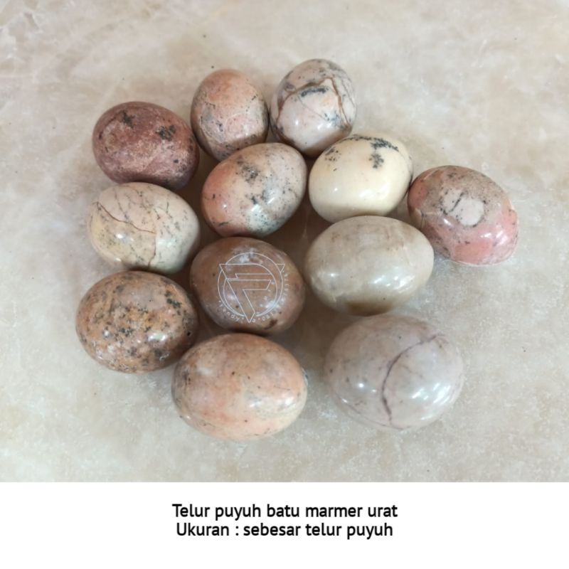 

10 pcs Telur puyuh batu marmer ukuran sebesar telur puyuh asli