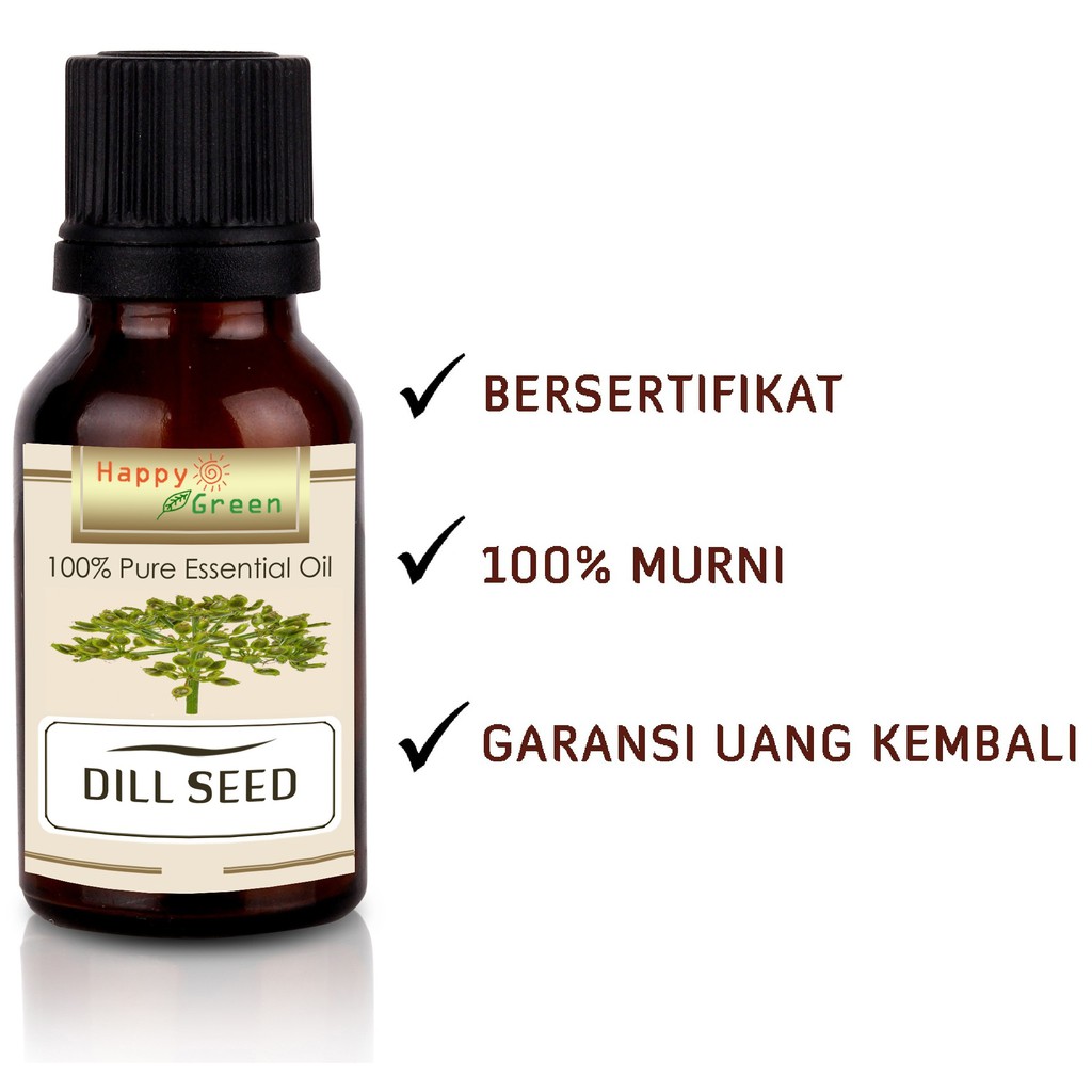 Happy Green Dill Seed Essential Oil  - Minyak Biji Dil Murni