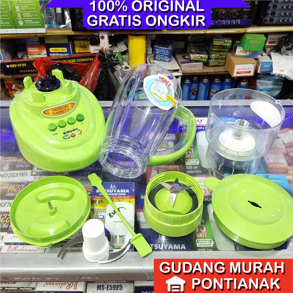 Blender Choper Miyako CH 501 PF AP pelumat daging bumbu basah dan kering 1,5liter 1.5