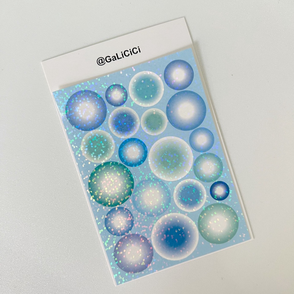 Galicici Stiker Bubble Original Untuk Dekorasi Kartu Diy