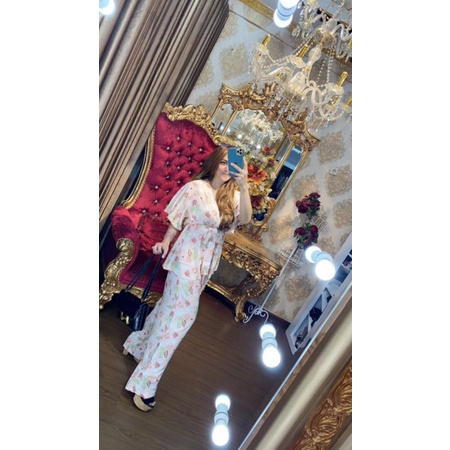 (n) RGB MALIKA Baju setelan Celana Atasan one set Malika Motif by Rgb. Tzy Olshop