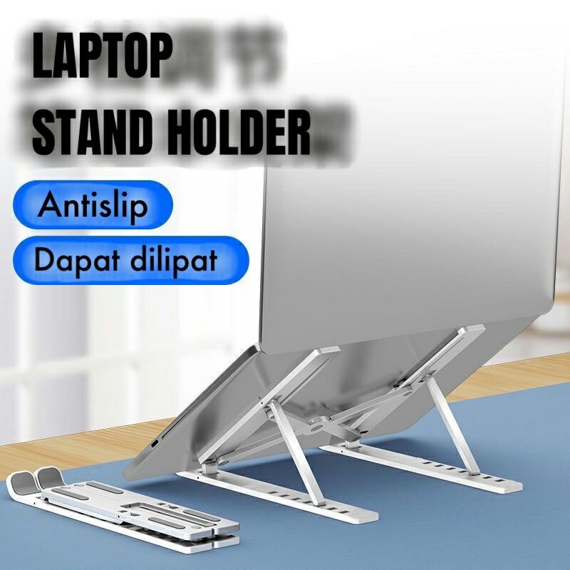 standing laptop lipat folding laptop stand meja