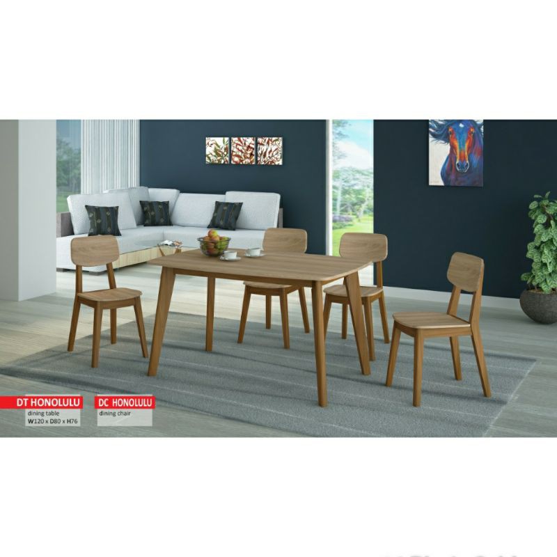 Meja Makan dan Kursi Makan Honolulu - Siantano