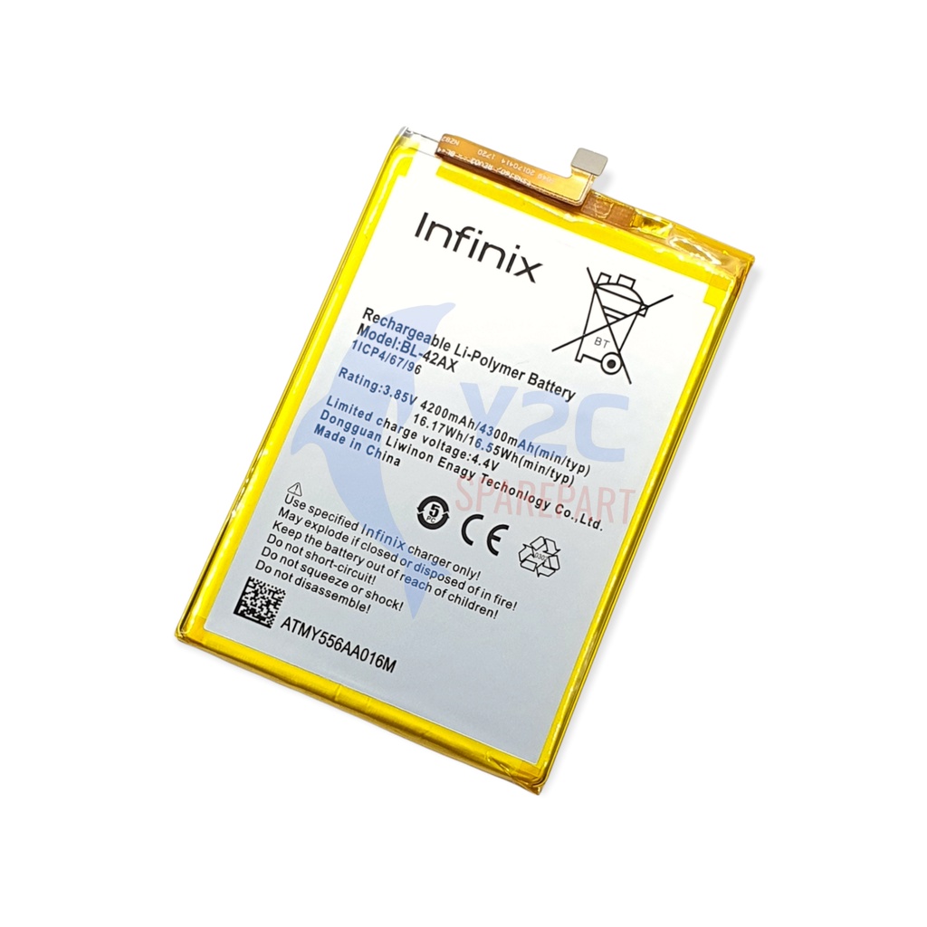 BATERAI INFINIX NOTE 4 / X572 / BL-42AX ORIGINAL OEM / BATERE / BATRE / BATRAI / BATREI / BATU