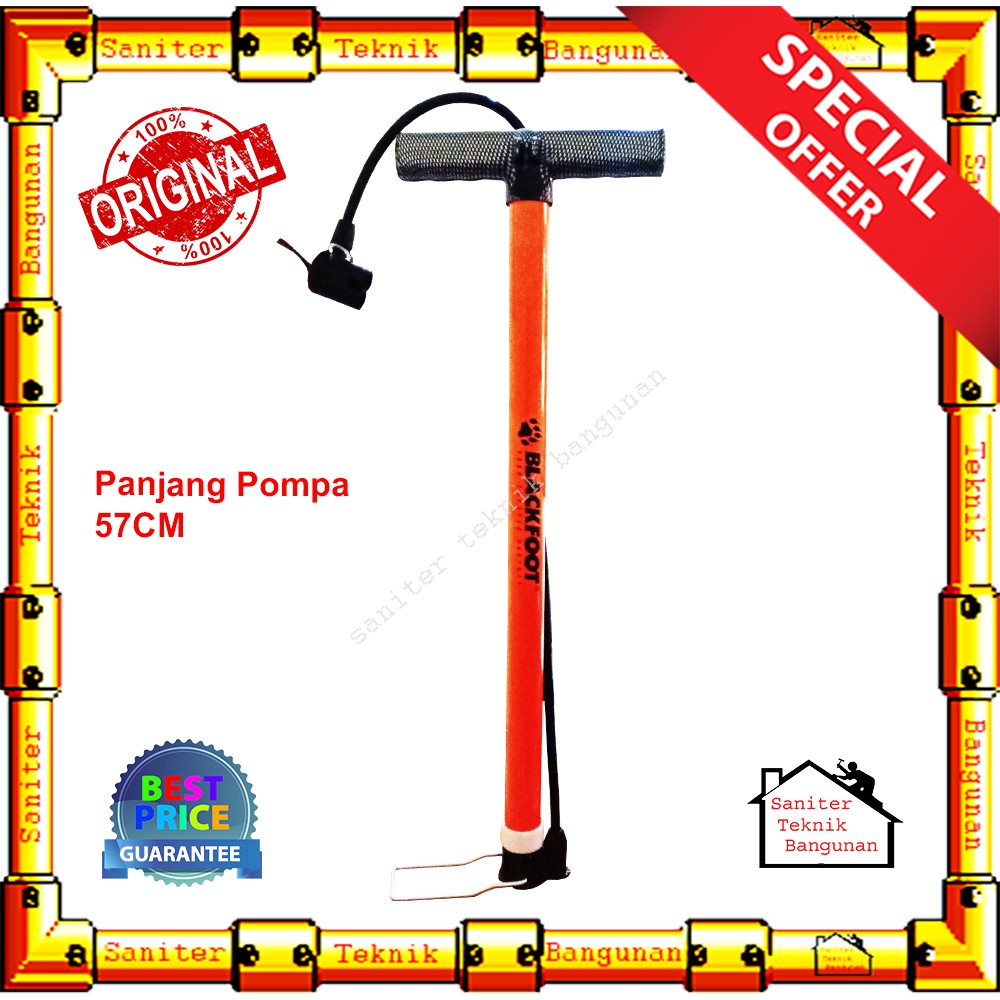 Blackfoot Pompa Angin Ban Sepeda Portable