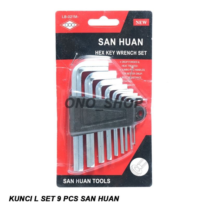 Kunci set L 9 pcs Murah Meriah SAN HUAN