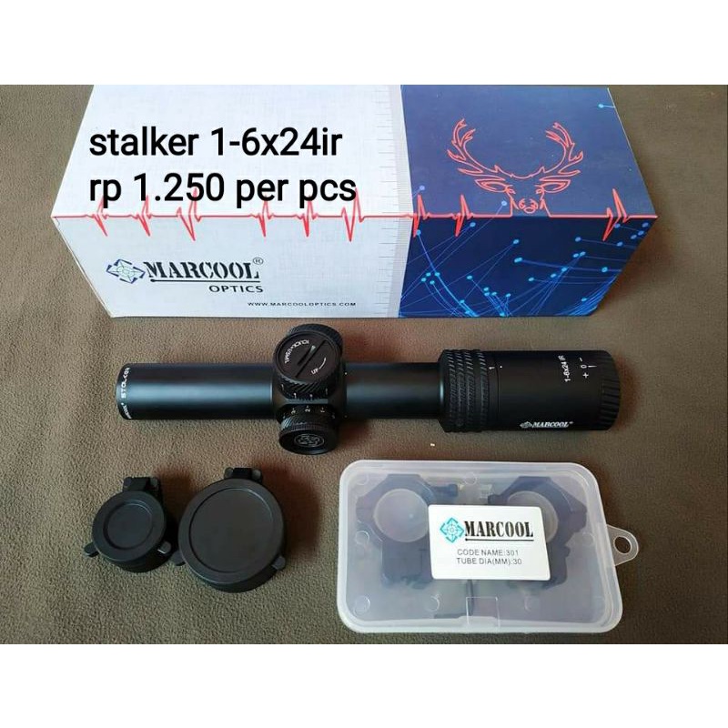RIFLESCOPE- TELESKOP MARCOOL STALKER 1-6X24IR BUNTUNG