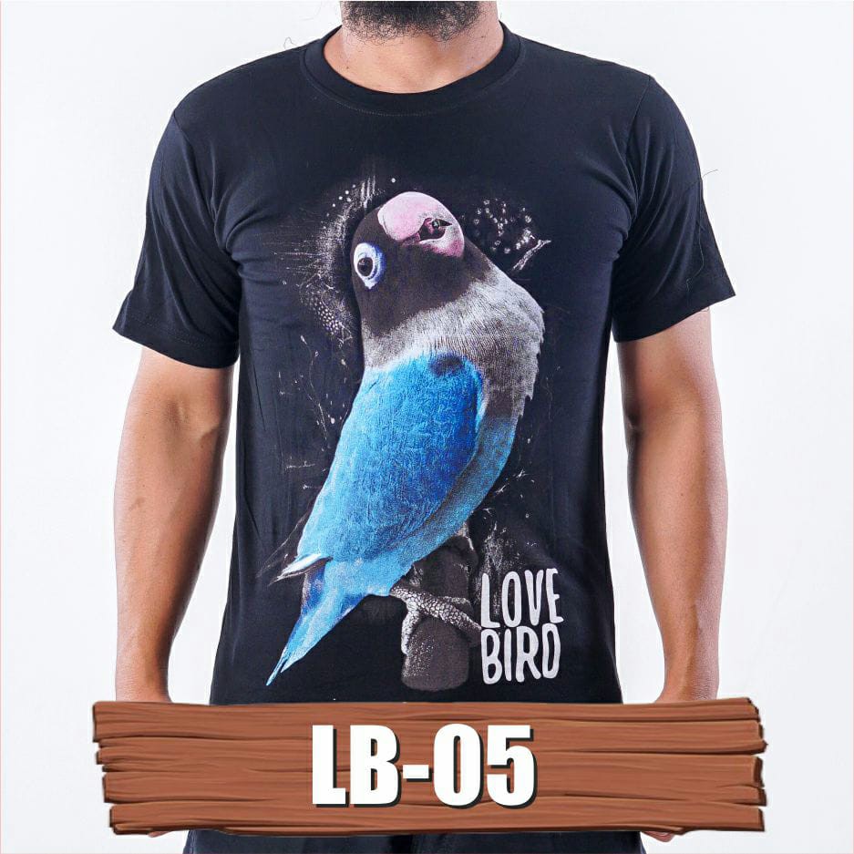 KAOS BURUNG LOVEBIRD 05 KAOS KICAU KAOS GAMBAR BURUNG KAOS LOVEBIRD