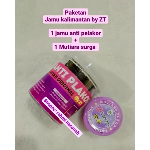 

Paket jamu anti pelakor dan mutiara surga