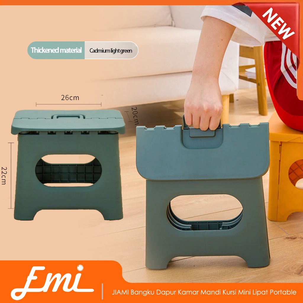 JIAMI Bangku Dapur Kamar Mandi Kursi Mini Lipat Portable - ZJY2