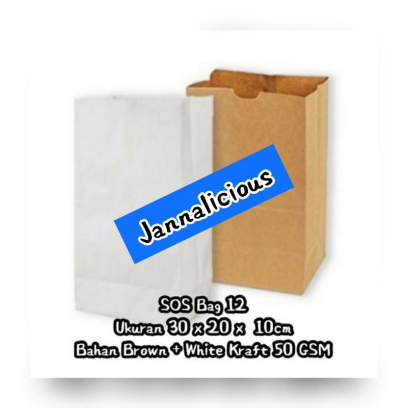 

Paper Bag SOS ~ Kantong Kertas Size XL12