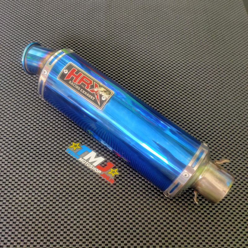 SLINCER KNALPOT RACING HRX OVAL 28CM DIAMETER 50MM SATRIA FU VIXION DLL