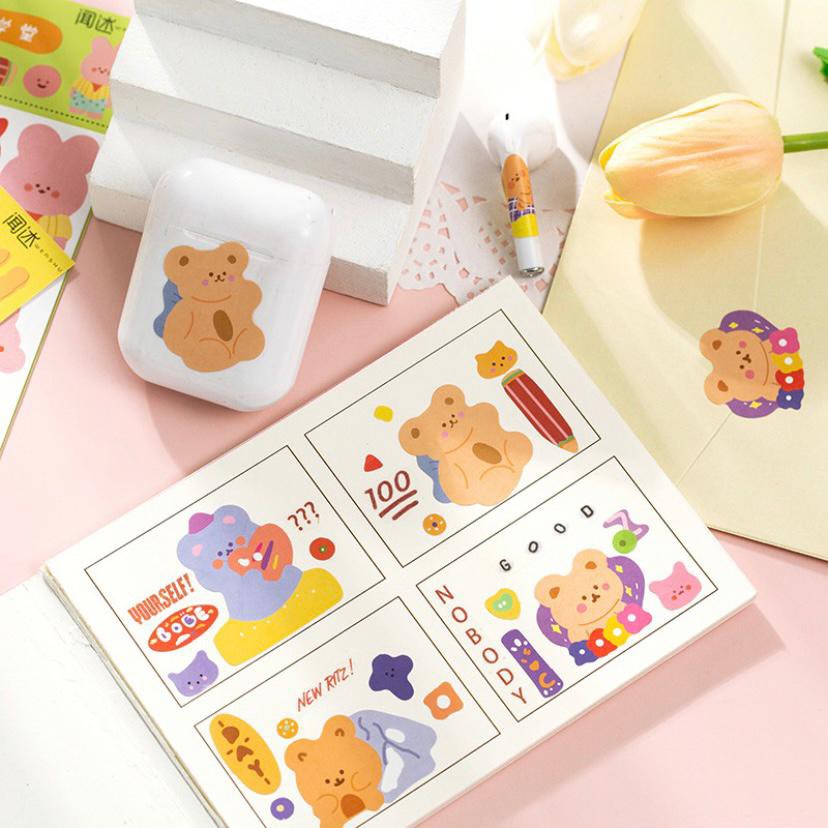 

2 Lembar Stiker Lucu Untuk Dekorasi Jurnal/Scrapbook
