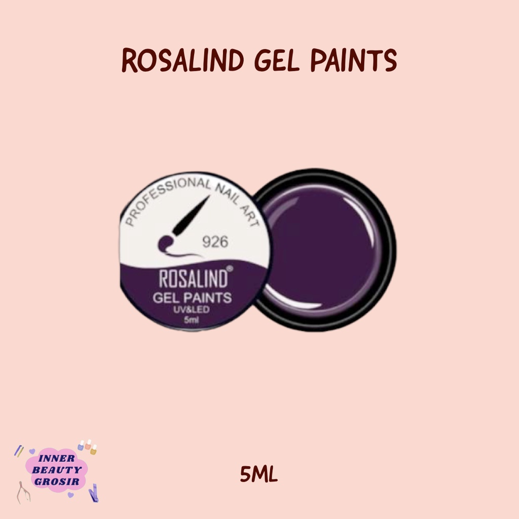 Rosalind Gel Paints 5ml / Gel Paint Rosalind / Rosalind gel paints painting gel liner kutek gel gambar karakter kental pekat