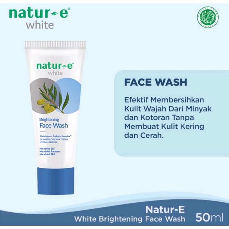 Natur-e White Brightening Face wash 50ml.