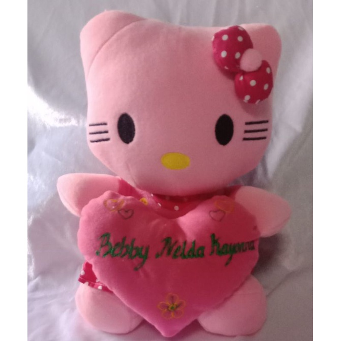 BONEKA HELLO KITTY  UKIR NAMA UK L